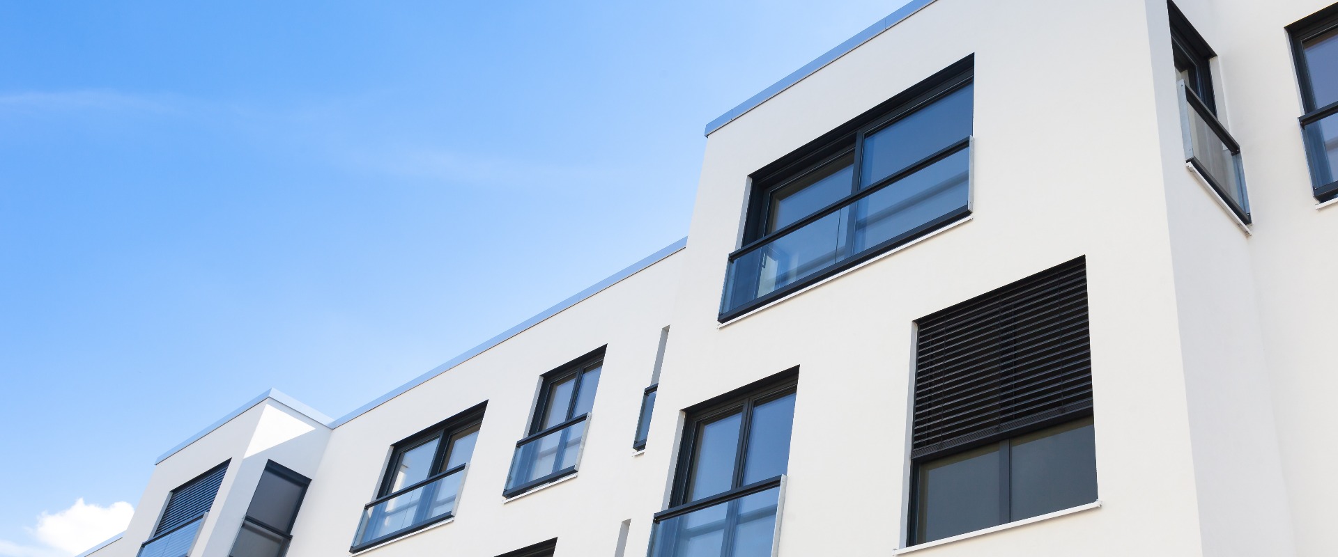 schlichter Neubau, Wohnungen